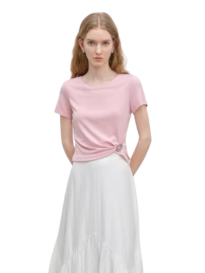 Embellished Cotton T-Shirt