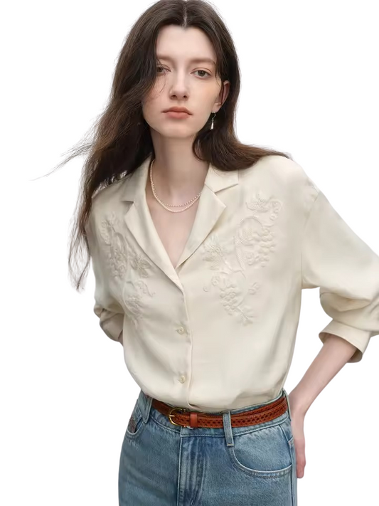 Embroidered Linen Shirt